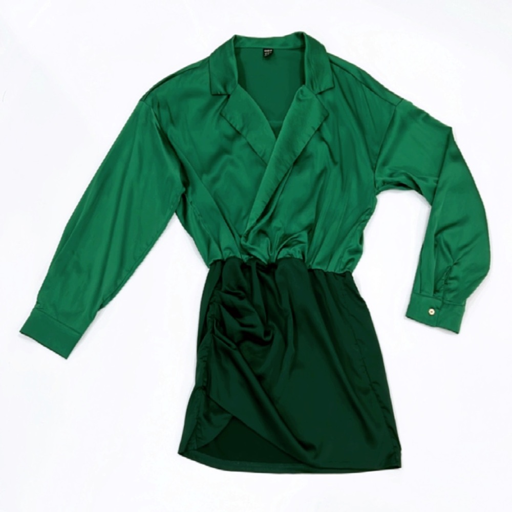 Women’s Green Two-toned Dress